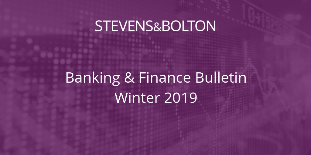 Banking & Finance Bulletin - Winter 2019