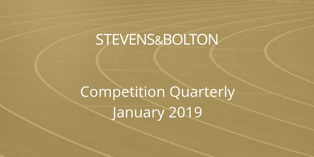 Competition Quarterly - January 2019