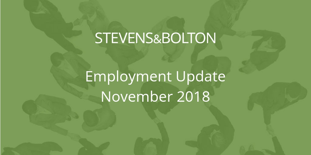 Employment Update - November 2018