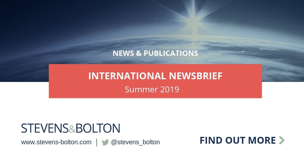 International Newsbrief Summer 2019