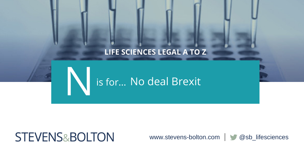 Life Sciences A to Z - N is for No Deal Brexit