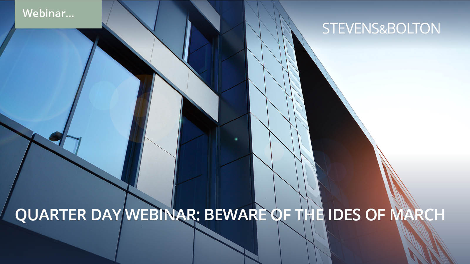 Quarter Day webinar - Beware the ides of March