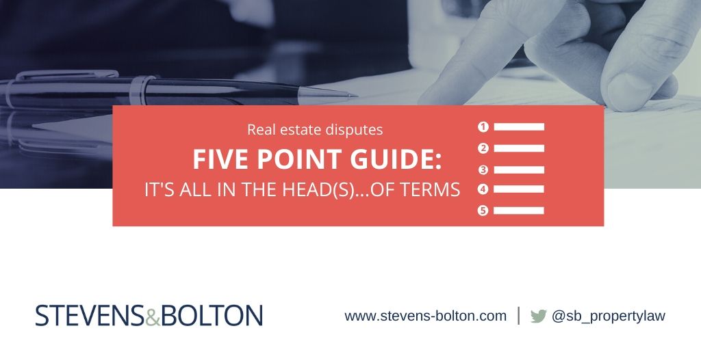 Five point guide: its all in the Head(s)...of Terms