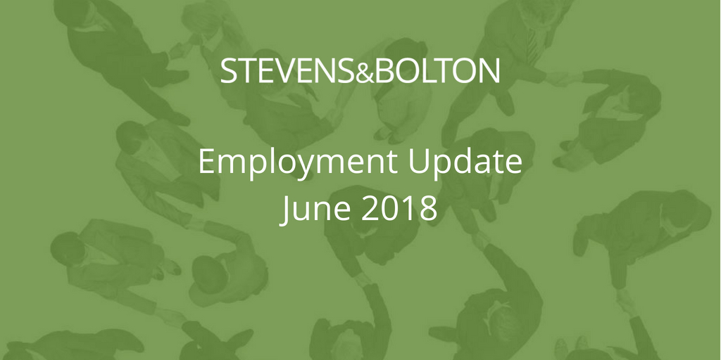 Employment Update - June 2018