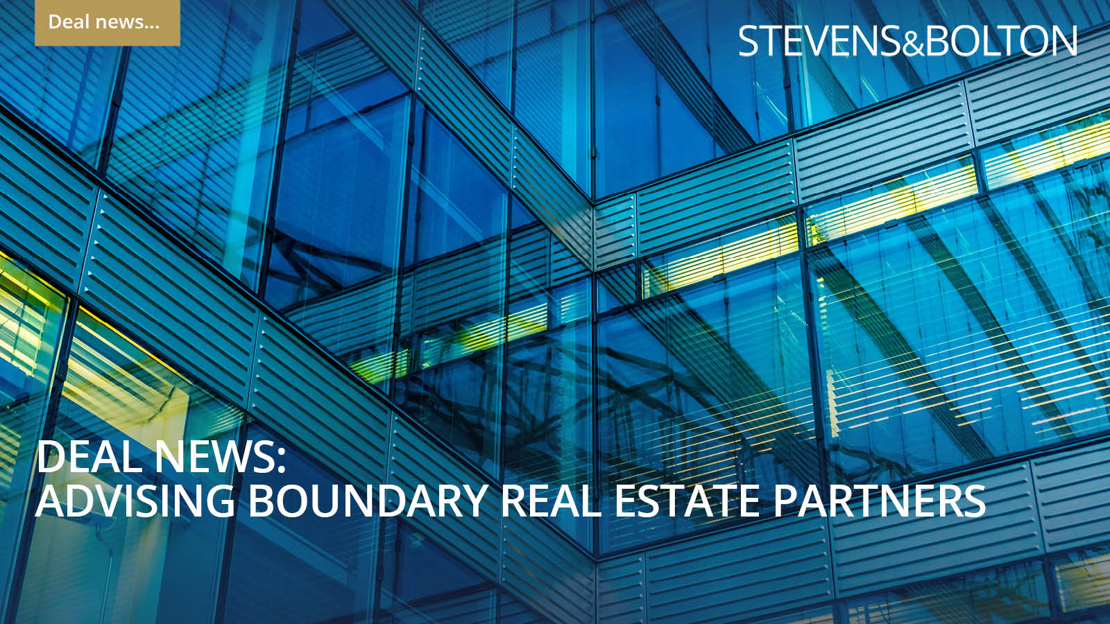 Deal news: advising Boundary Real Estate Partners on the real estate aspects of a mixed portfolio acquisition of multi-let industrial estates and offices